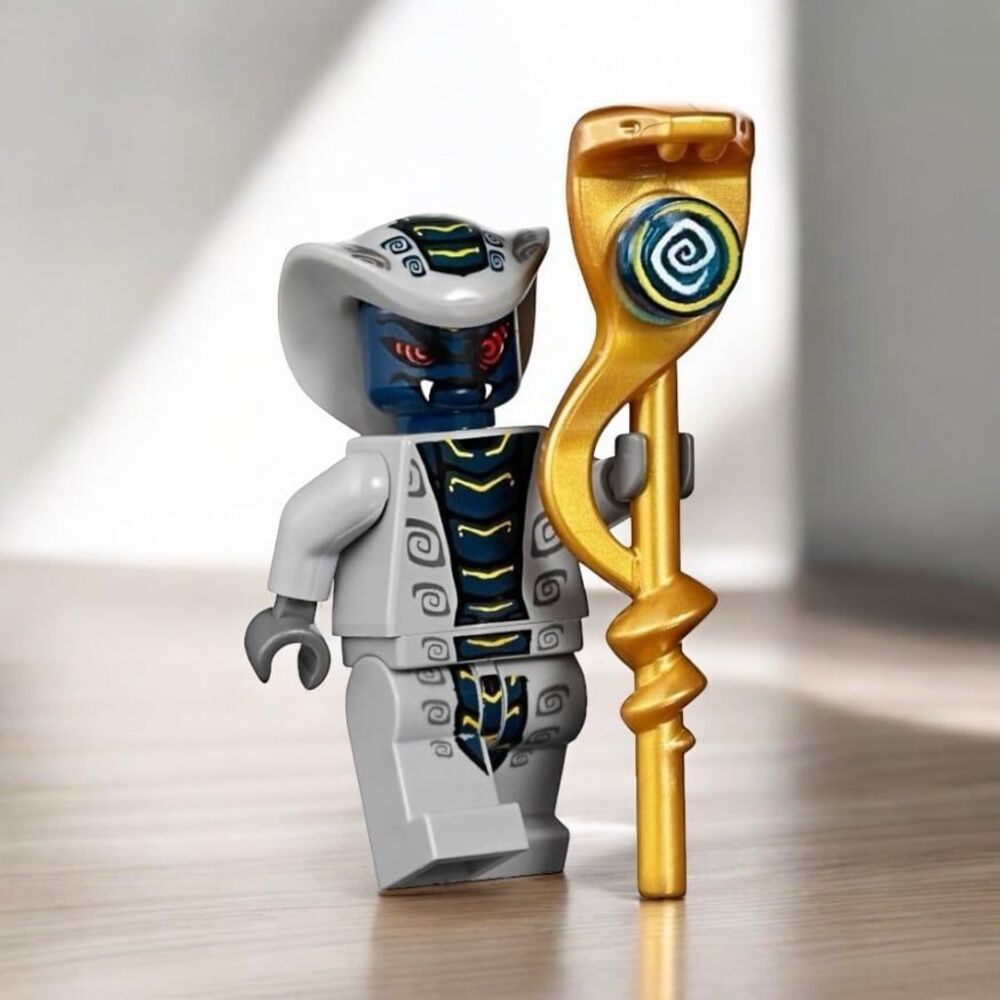 Lego Ninjago Rattla Minifigure with staff